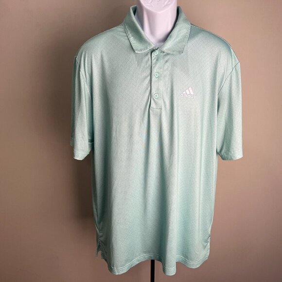 adidas Other - Adidas Golf Men’s Green Dot Print Polo Shirt Large ⛳ EUC 👕